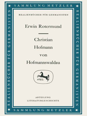 cover image of Christian Hofmann von Hofmannswaldau